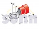 kabelové oko M4  pro průřez drátu 0,25-1mm - červené	
