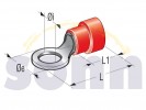 kabelové oko M5  pro průřez drátu  0,25-1mm - červené	