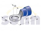 kabelové oko M8  pro průřez drátu 1-2,5mm  - modré	